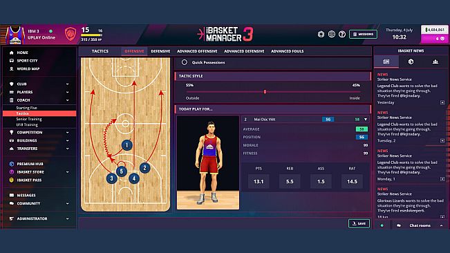 iBasket Manager 3 - Online Basketball Manager