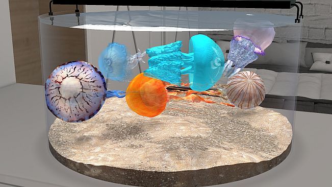 Behind Glass: Aquarium Simulator - Round Tank and Jellyfish Pack