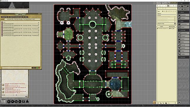 Fantasy Grounds - Pathfinder RPG - Pathfinder Flip-Mat - Thornkeep Dungeon 2-pack
