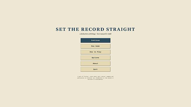 Set the Record Straight