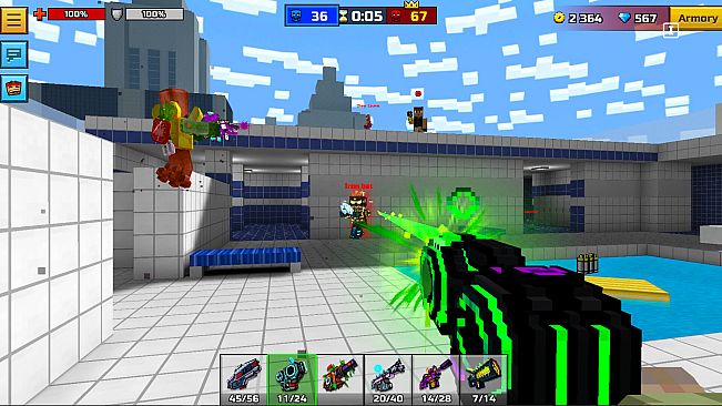 Pixel Gun 3D - Poison Retro Set