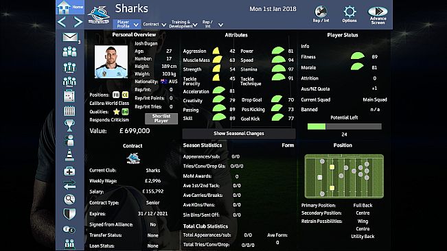 Rugby League Team Manager 2018 - Season 2018 Update