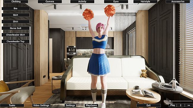 Virtual Girlfriend Lia - Cheerleader Girl