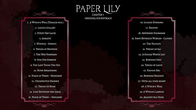 Paper Lily - Chapter 1 Soundtrack