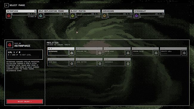 STARPHAGE: Galactic Plague Simulator