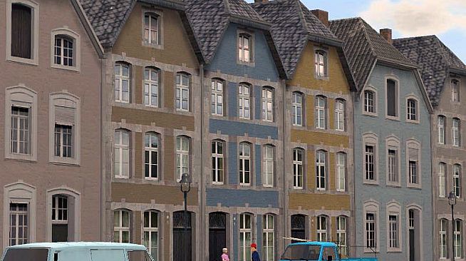 Modellset 1 - Bahnhof, Häuser, Scheunen