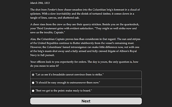 Choice of Broadsides: HMS Foraker