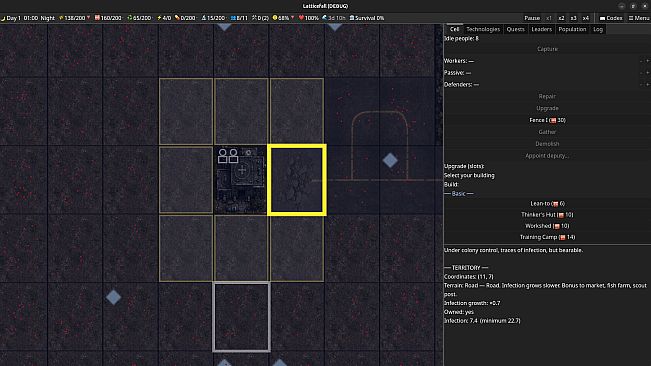 Latticefall: Zombie setting