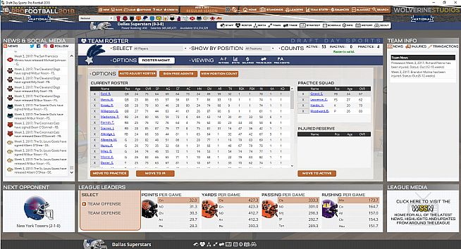 Draft Day Sports: Pro Football 2018