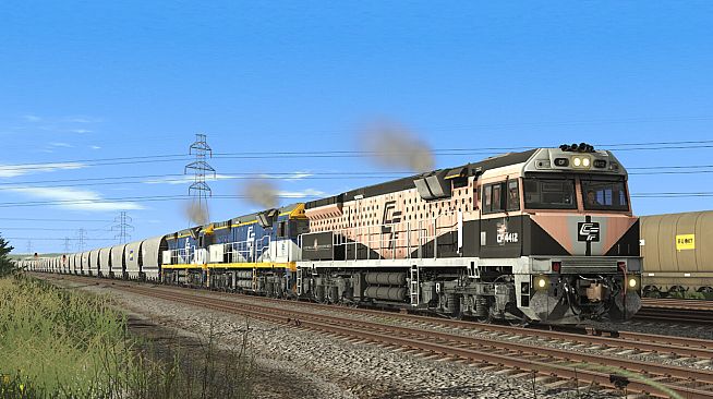 Trainz 2022 DLC - CFCLA, RailFirst, Freightliner GE C44aci Pack