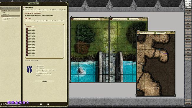Fantasy Grounds - Pathfinder RPG - GameMastery Map Pack: Ambush Sites