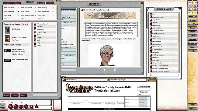 Fantasy Grounds - Pathfinder 2 RPG - Pathfinder Society Scenario #1-01: The Absalom Initiation