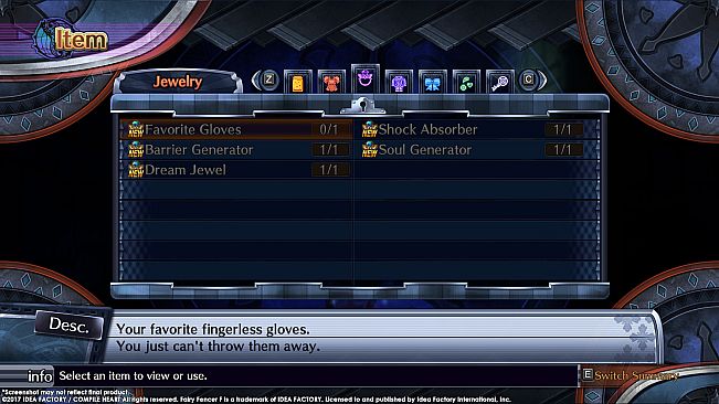 Fairy Fencer F ADF Ultimate Fencer Accessory Set