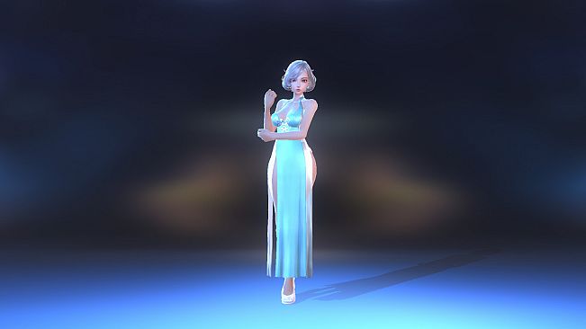 Angel Legion-DLC Cloud Dress (Cyan)