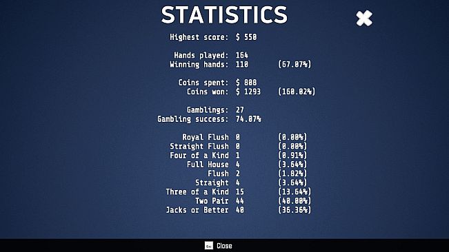 Jacks or Better - Video Poker