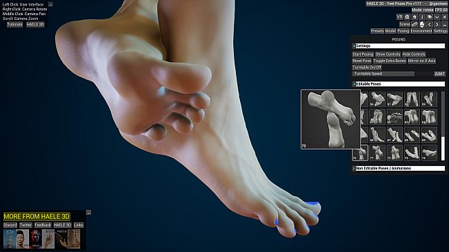 HAELE 3D - Feet Poses Pro - Drawing References