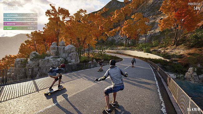 Longboard Skate Downhill Simulator