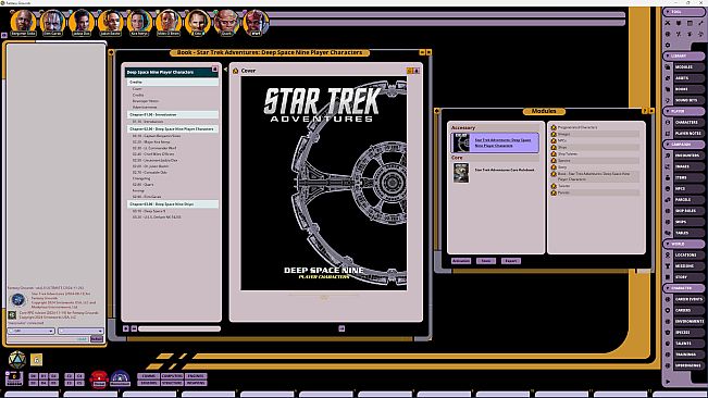 Fantasy Grounds - Star Trek Adventures: Deep Space Nine Player Characters
