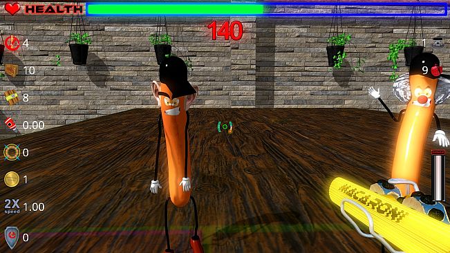 Die, zombie sausage, die!