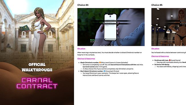 Carnal Contract - Art Collection + Walkthrough