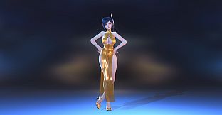 Angel Legion-DLC High-Slit Cheongsam (Orange)