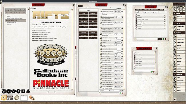 Fantasy Grounds - Rifts(R) for Savage Worlds Mega Power List