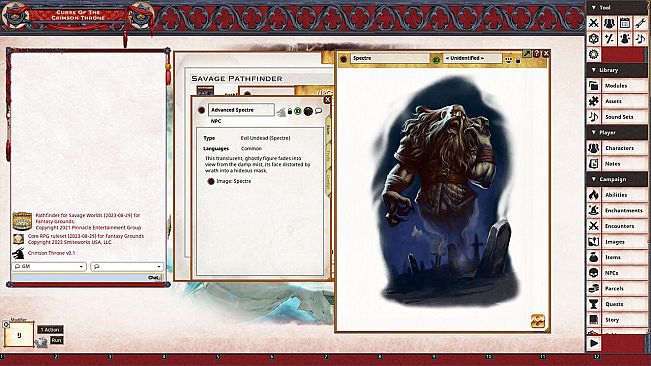 Fantasy Grounds - Pathfinder(R) for Savage Worlds: Curse of the Crimson Throne - Book 5: Skeletons of Scarwall
