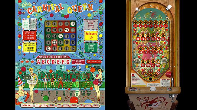 Bingo Pinball Gameroom - Bally Carnival Queen