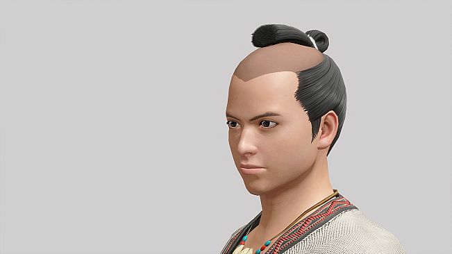 Monster Hunter Rise - "Topknot Soul" hairstyle