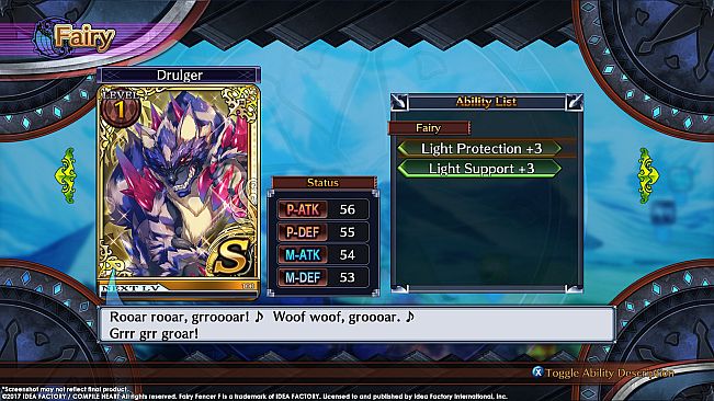 Fairy Fencer F ADF Fairy Set 2: Aques and Drulger