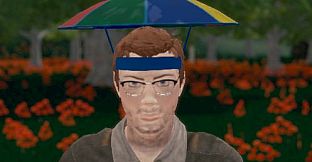 Hide and Seek - Rainbow Umbrella Hat