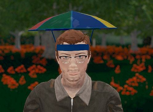 Hide and Seek - Rainbow Umbrella Hat