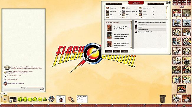 Fantasy Grounds - Flash Gordon Journey to the Center of Mongo Adventure