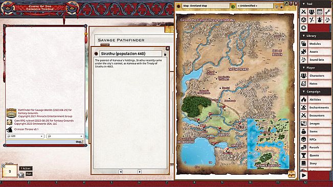 Fantasy Grounds - Pathfinder(R) for Savage Worlds: Curse of the Crimson Throne - Book 4: A History of Ashes