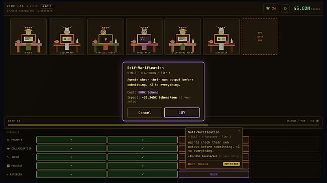 Vibe Lab: Idle Dev Sim