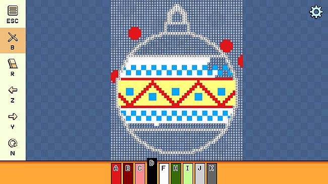 Pixel Cross Stitch - Christmas Baubles Pack 2