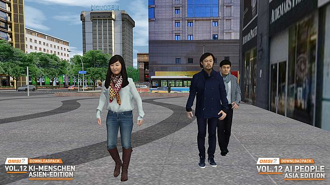 OMSI 2 Add-on Downloadpack Vol. 12 - AI People - Asia Edition