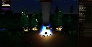 The Throwing Pinecones Into A Campfire Game
