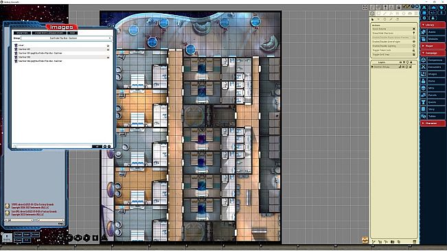 Fantasy Grounds - Starfinder RPG - Flipmat - Starliner