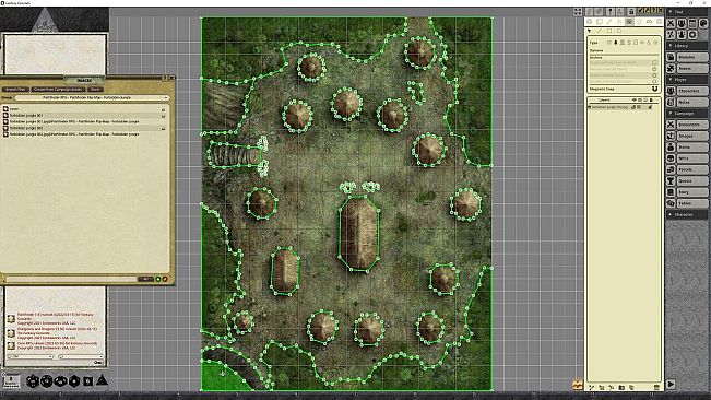 Fantasy Grounds - Pathfinder RPG - Pathfinder Flip-Mat - Forbidden Jungle