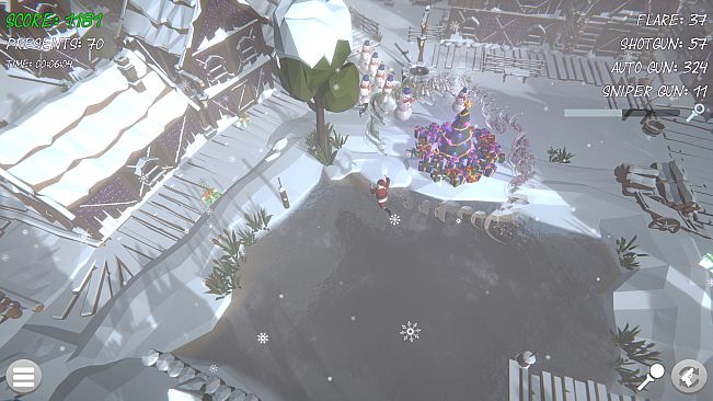 Santa Protects the Christmas Tree