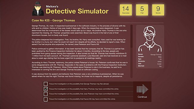 Meliora’s Detective Simulator