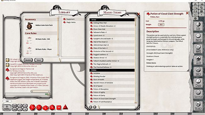 Fantasy Grounds - Baldur's Gate: Enhanced Edition Item Pack