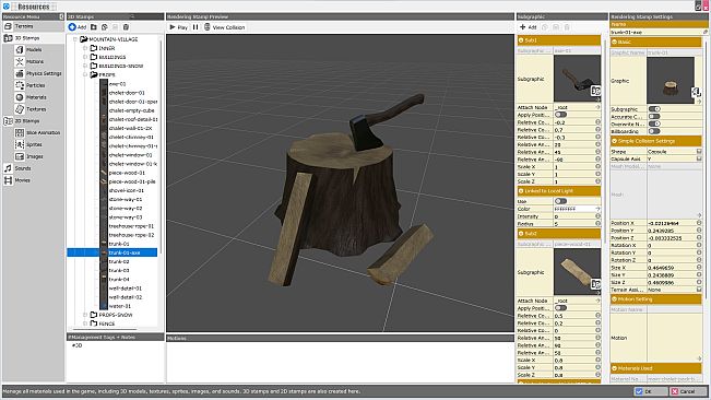 RPG Developer Bakin Mountain Village Pack