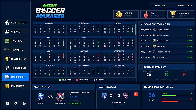 Mini Soccer Manager