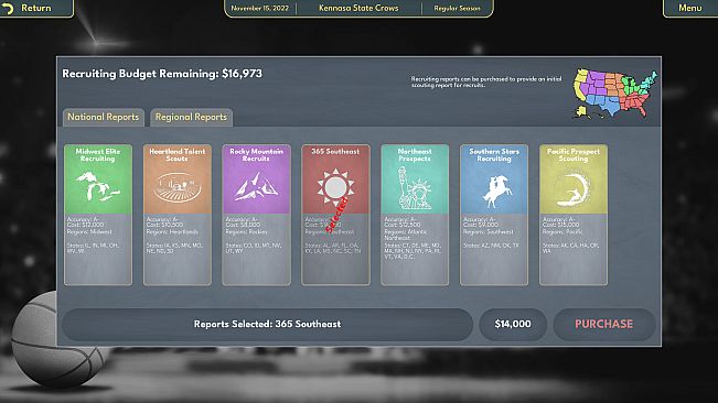 College Basketball Manager