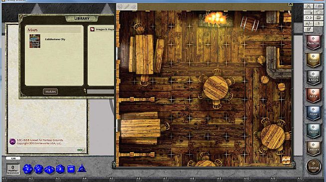 Fantasy Grounds - Maps: Cobblestone City and Inn