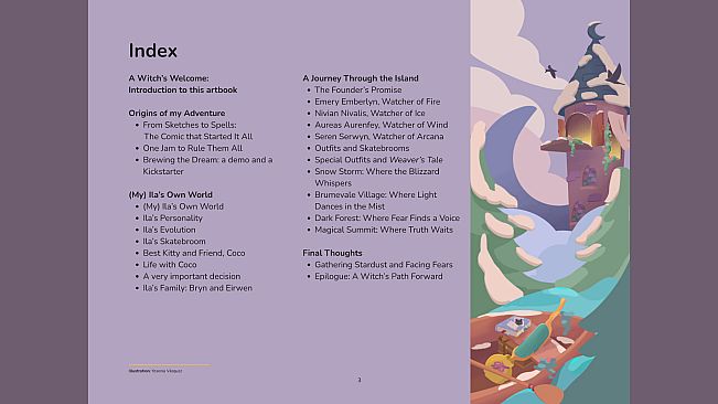 ILA: A Frosty Glide – Digital Artbook & Storytelling