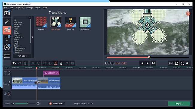 Movavi Video Suite 2022 Effects - Pixel Age Pack