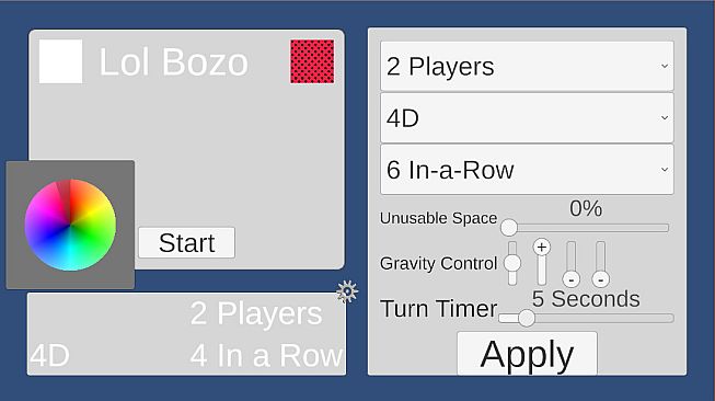 MultiDimensional 4-in-a-row